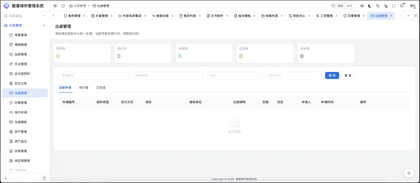 出函管理