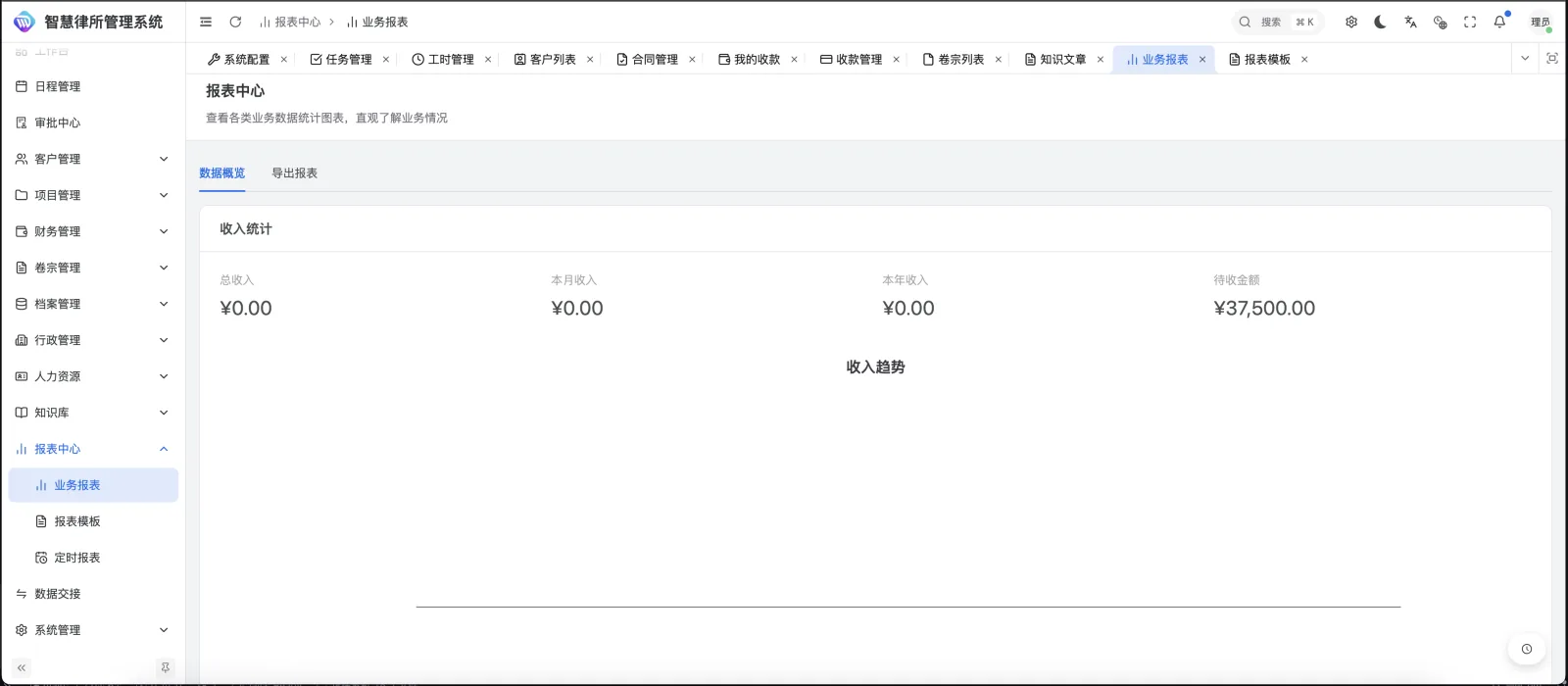报表中心-业务报表